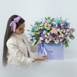 باکس گل بنفش ال آذین کد EL1021