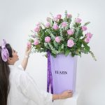 باکس گل بنفش کد EL1003