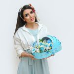 باکس گل نوزاد آبی کد EL1042