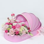باکس گل گهواره صورتی کد EL1043