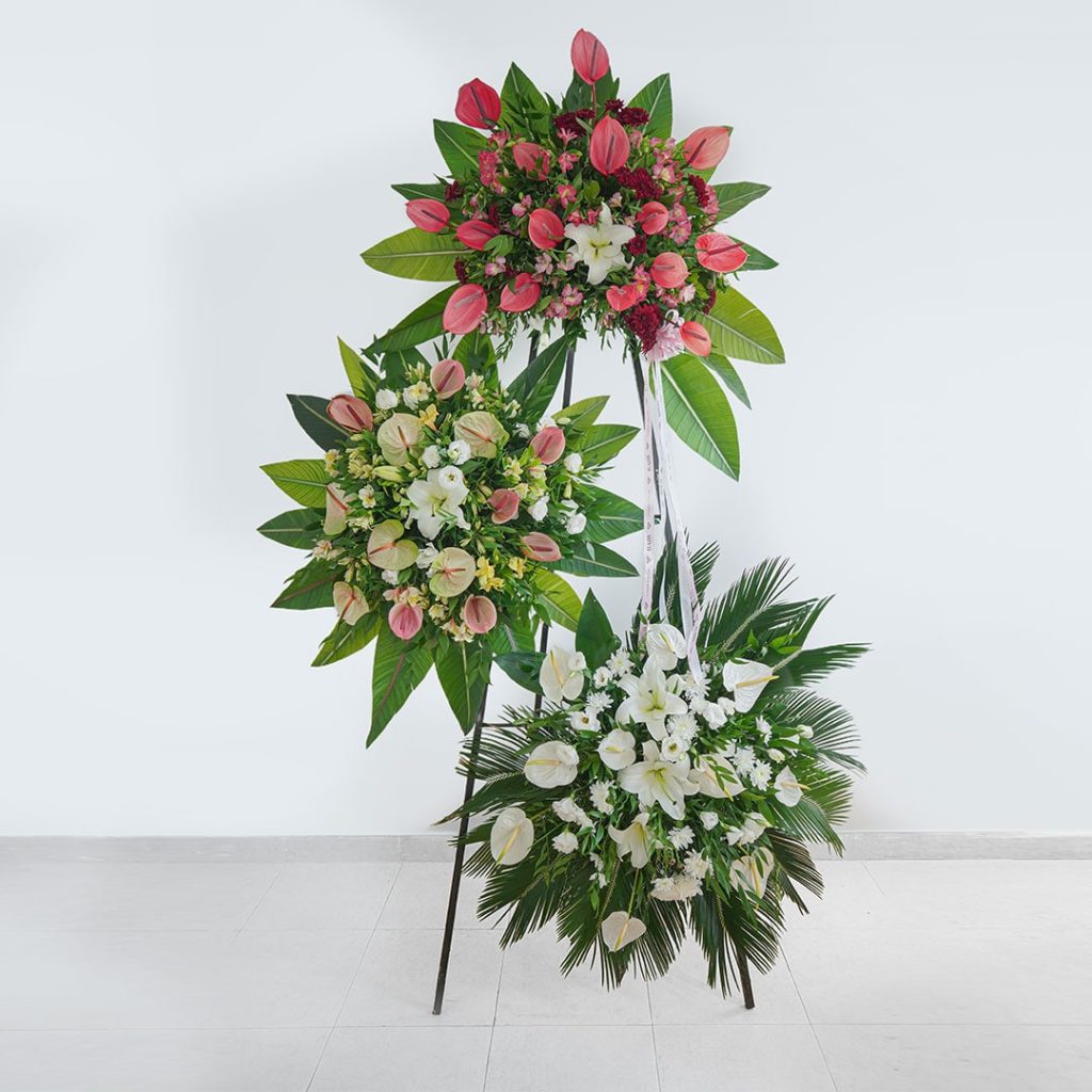 تاج گل سه طبقه کد EL5008