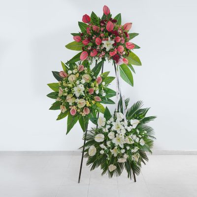 تاج گل سه طبقه کد EL5008