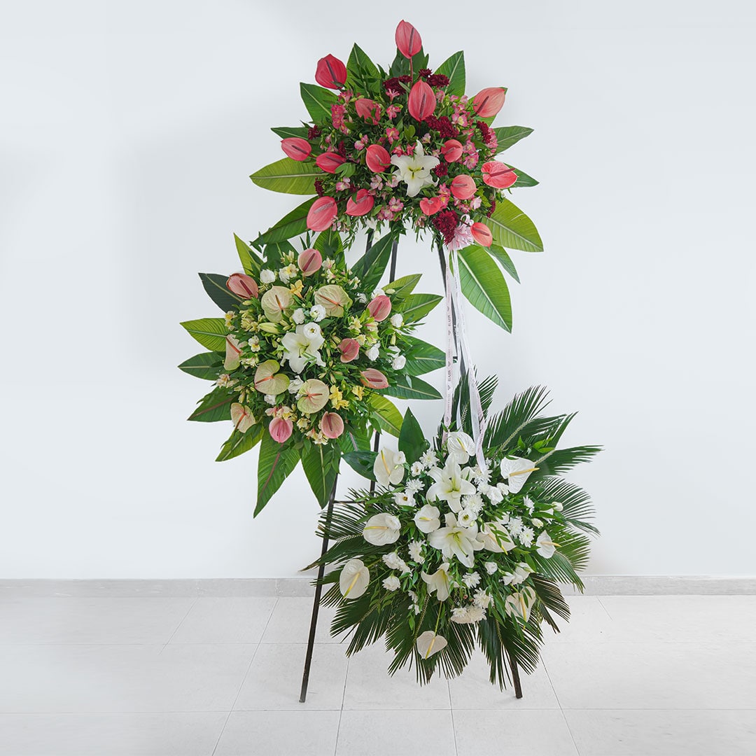 تاج گل سه طبقه کد EL5008