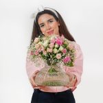 جار گل بلوری کد EL1008