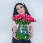 جار گل شیشه ای کد EL1009