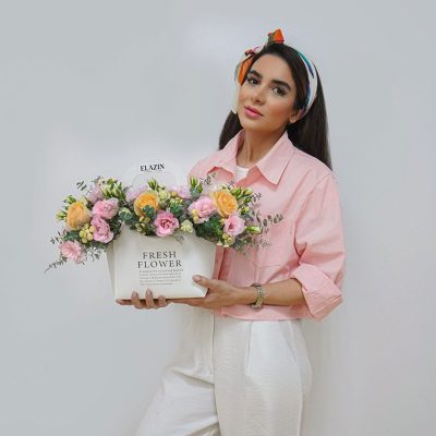 ساک گل سفید کد EL1030