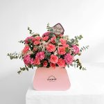 باکس گل روز زن صورتی کد El1075