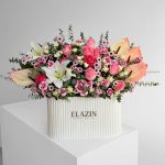 باکس گل سفید لاکچری کد El1080