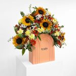 باکس گل نارنجی کد EL1062