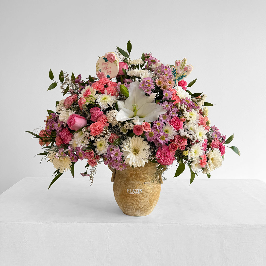 کوزه گل روز مادر کد EL1069 کوزه گل روز مادر کد EL1069