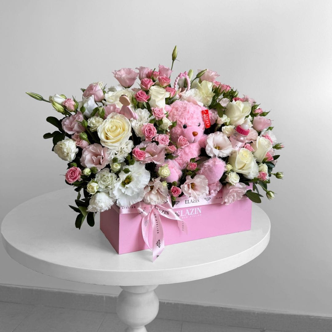 باکس گل نوزادی کد EL1167