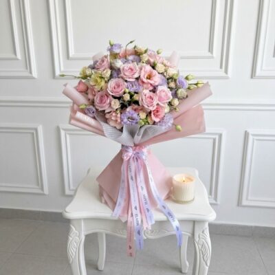 دسته گل شیک رز
