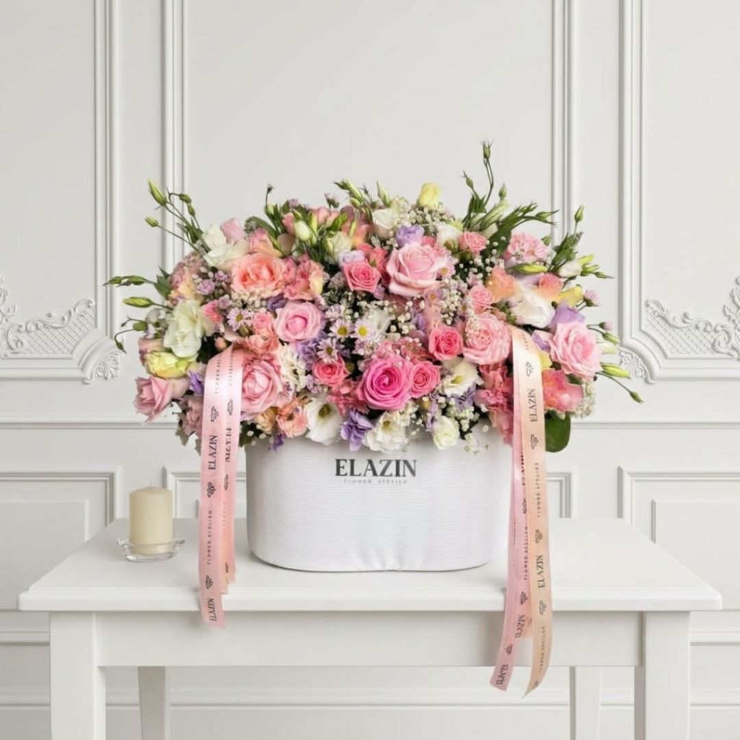 باکس گل برای تبریک مغازه